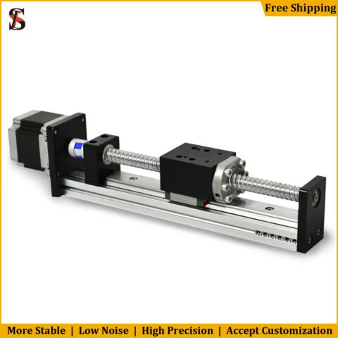 Skh40 Linear Guide Slide Table Ball Screw Motion Rail CNC Linear Guide Stage Actuator Motorized NEMA 23 Stepper Motor[800mm Stroke]